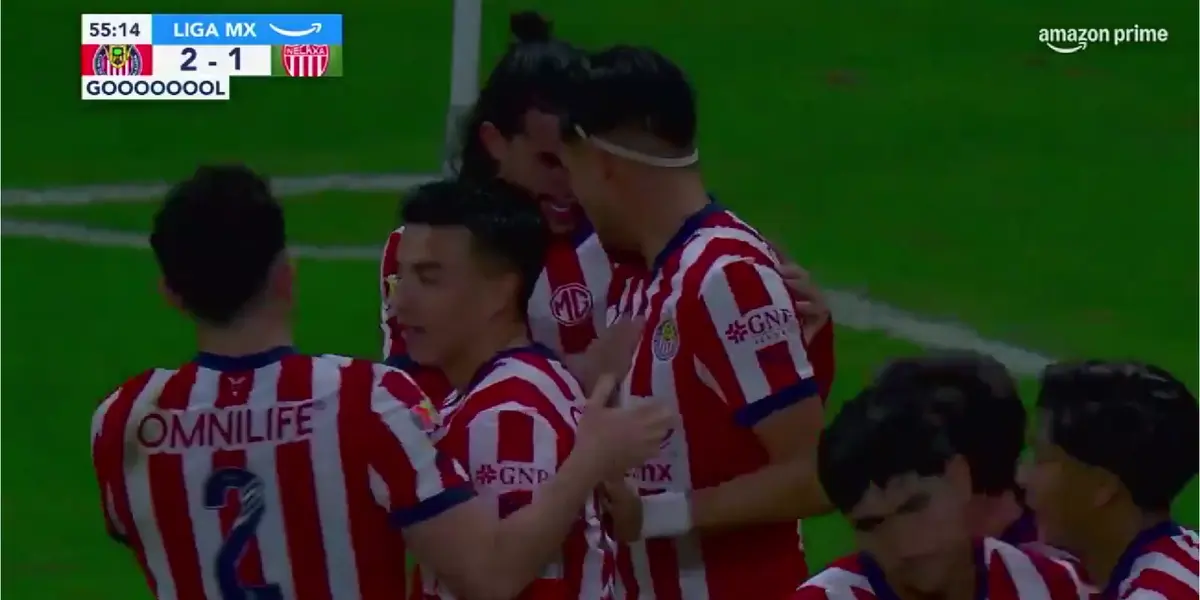 Captura del gol de Marín, tomado de Liga MX