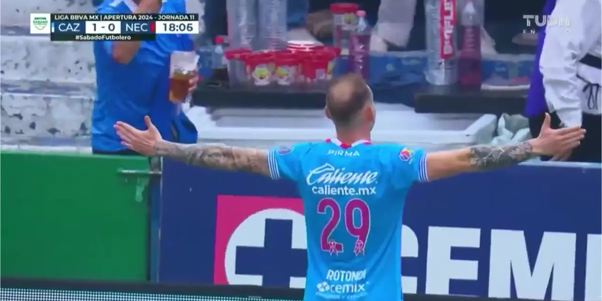 Captura del gol de Rotondi, tomada de Liga BBVA MXC