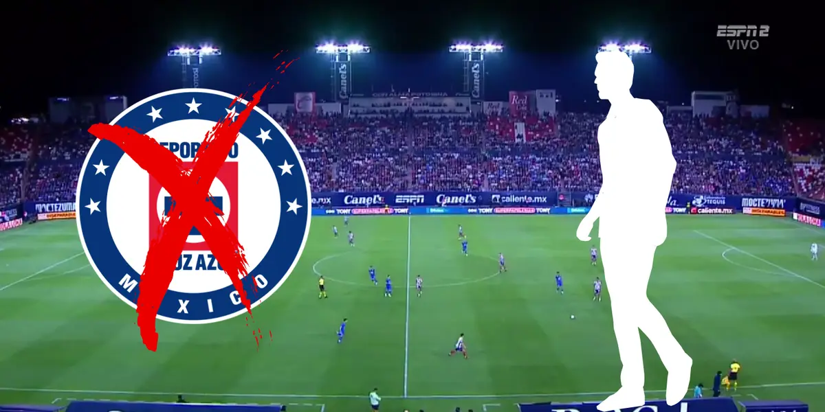 Captura tomada de ESPN con escudo de Cruz Azul al frente
