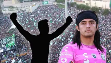 Carlos Acevedo y arquero en forma de silueta/ Foto La Afición.