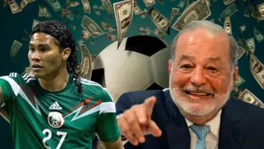 Carlos Peña junto a Carlos Slim / FOTO SPORT ILLUSTRATED