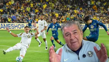 Carlos Reinoso y jugadores disputando partido/ Foto Club América.