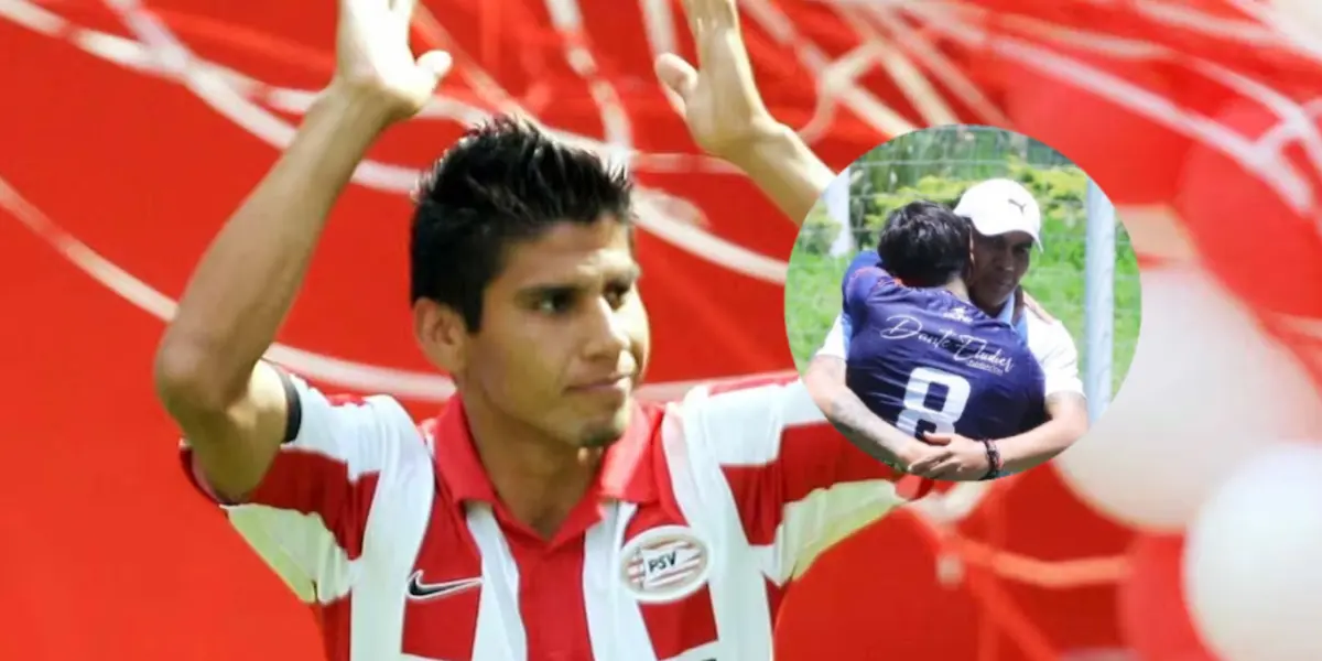 Carlos Salcido y su hijo/Foto El Universal.