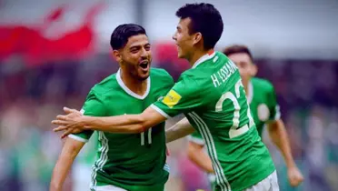 Carlos Vela e Hirving Lozano / Foto: FMF