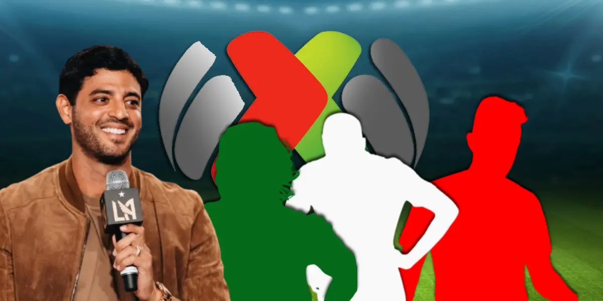 Carlos Vela junto a 3 futbolistas incógnitos de la Liga MX / FOTO