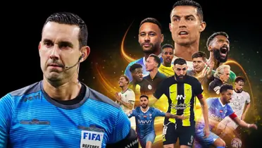 César Arturo Ramos junto a futbolistas de la liga árabe / FOTO MARCA