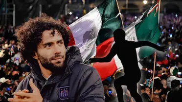 César 'Chino' Huerta y silueta de jugador/Foto La Lista.