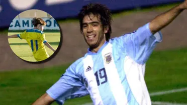 César Delgado junto a Santiago Delgado / FOTO TYC SPORTS
