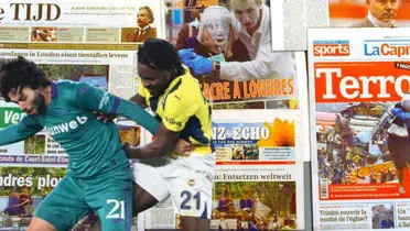 César Huerta en el Anderlecht vs Fenerbahçe / FOTO X