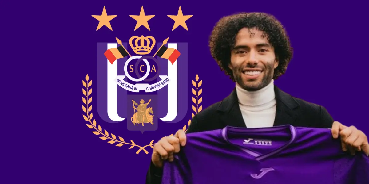 César Huerta en su presentación con el Anderlecht / FOTO FACBOOK