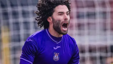 César Huerta festejando su gol con el Anderlecht / FOTO GOAL