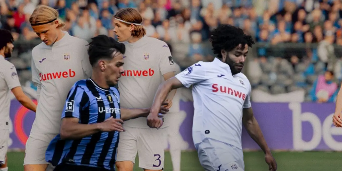 César Huerta jugando/ Foto Anderlecht.