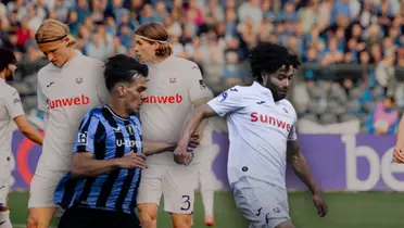 César Huerta jugando/ Foto Anderlecht.