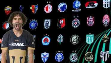 César Huerta junto a clubes de la Conference League / FOTO PUMAS