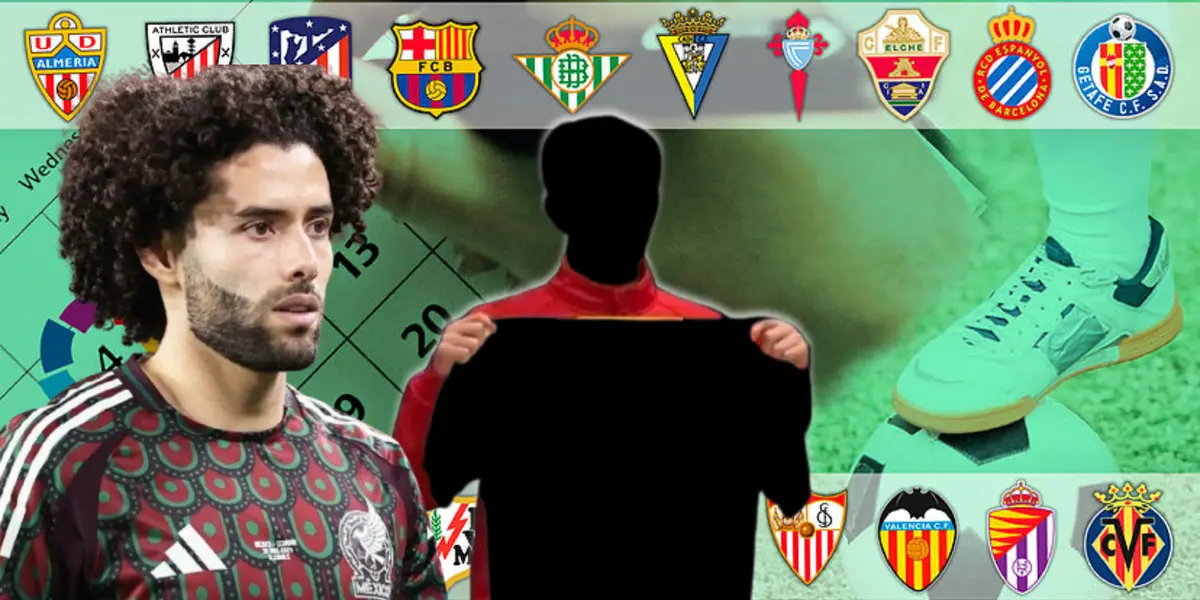 César Huerta junto a futbolista incógnito / FOTO GETTY IMAGES