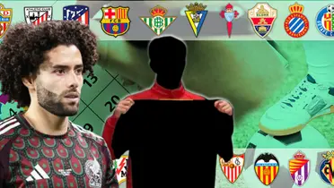 César Huerta junto a futbolista incógnito / FOTO GETTY IMAGES