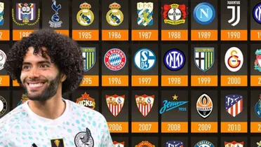 César Huerta junto a los clubes campeones de la Europa League / FOTO DEPORTES TVC