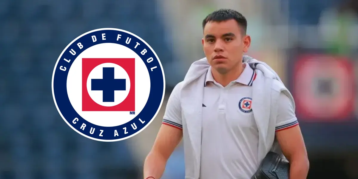 Charly Rodríguez y escudo de Cruz Azul/Foto Bolavip.