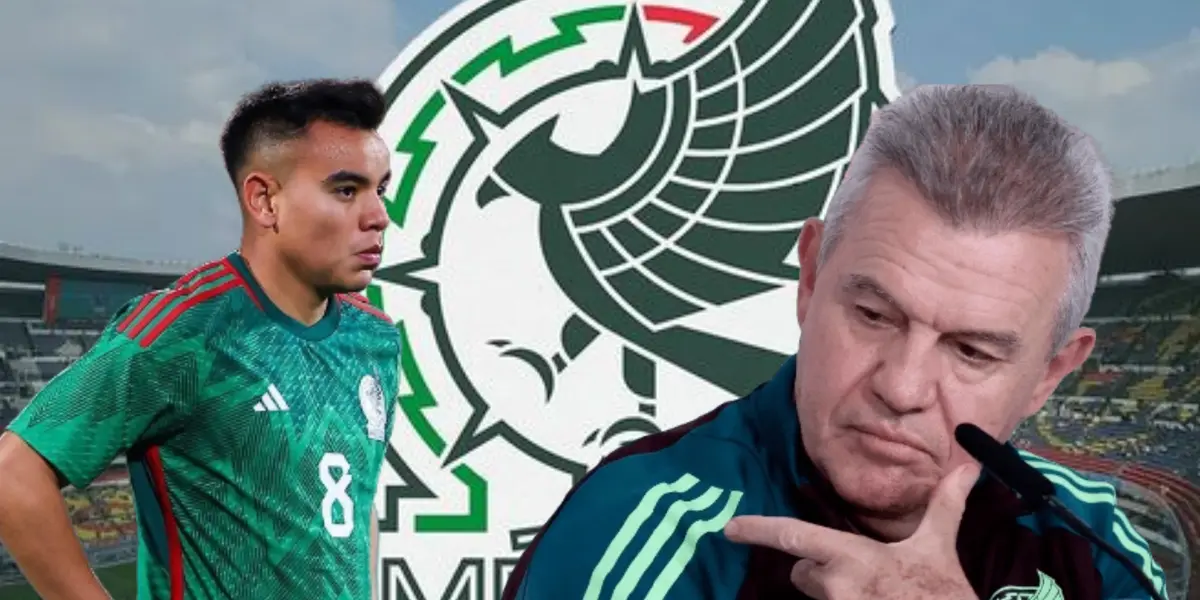 Charly Rodríguez y Javier Aguirre señlándolo/Foto Fox Sports.