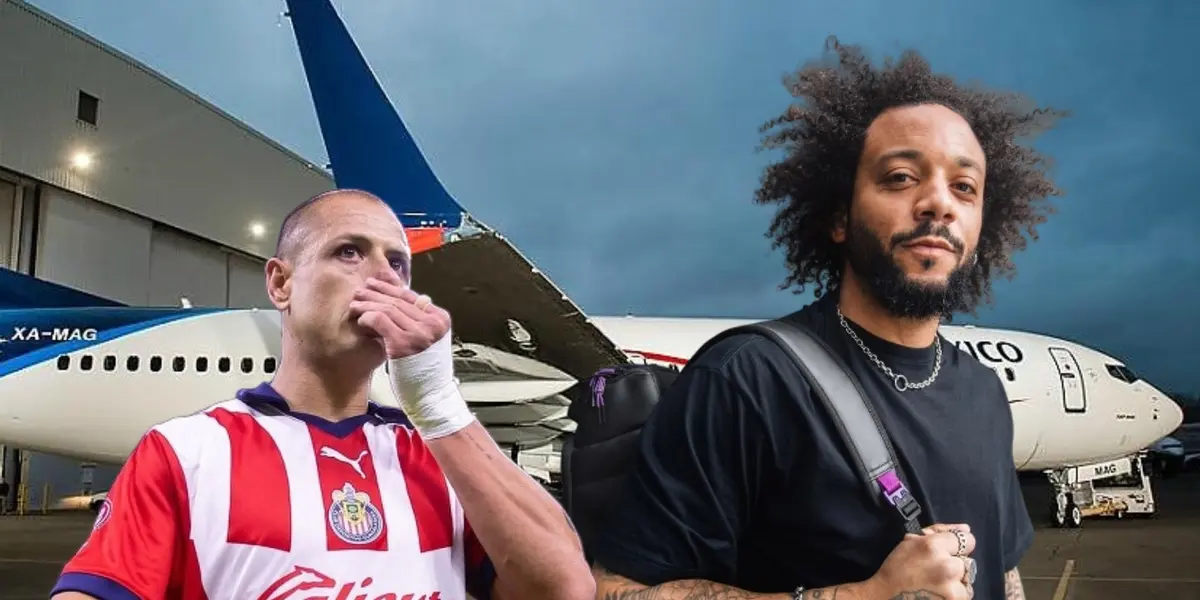 Chicharito Hernández y Marcelo Vieira/Foto Aviation Club Center.