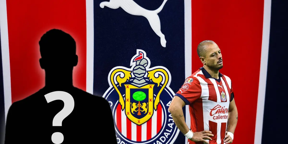 Chicharito Hernández y silueta/ Foto Chivas.