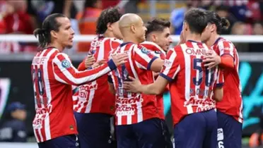 Chivas festejando su gol ante Cibao / FOTO ASICH