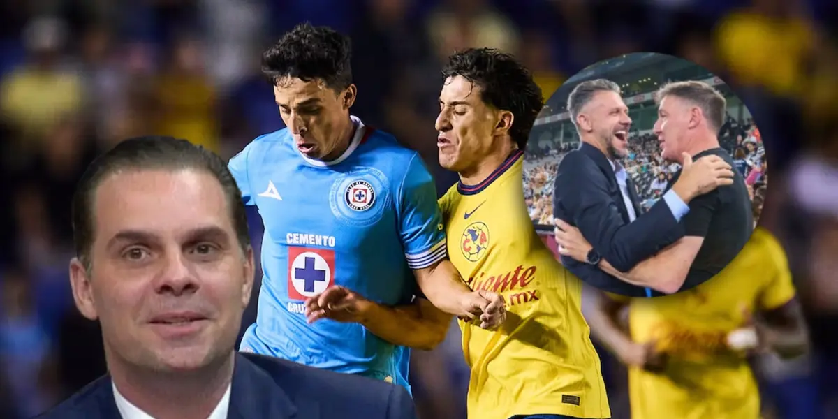 Christian Martinoli, jugadores disputando, a su lado Martín Demichelis y Berizzo/ Foto Diario AS.