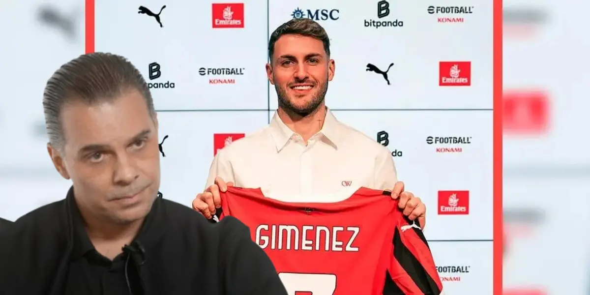 Christian Martinoli junto a Santiago Giménez / FOTO YOUTUBE