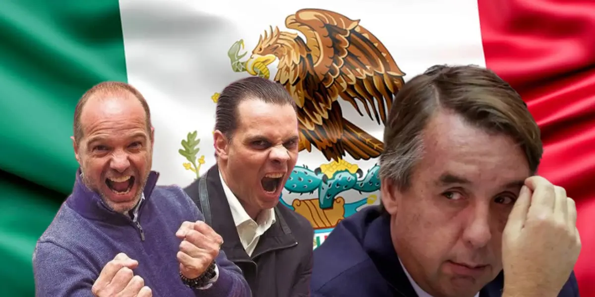 Christian Martinoli, Luis García y Emilio Azcárraga/Foto Desde la Fe.