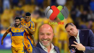 Christian Martinoli, Luis García y jugadores celebrando/ Foto Tigres.