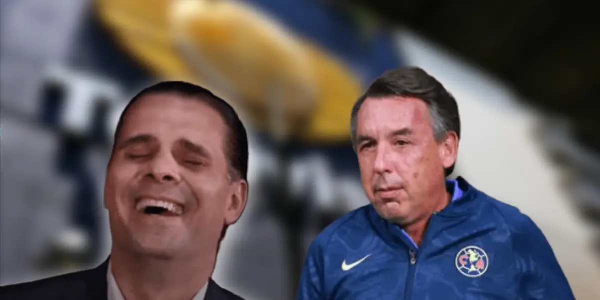 Christian Martinoli riendo y Emilio Azcárraga/Foto El Ceo.