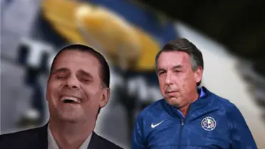 Christian Martinoli riendo y Emilio Azcárraga/Foto El Ceo.