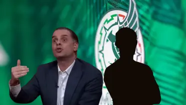 Christian Martinoli y silueta de futbolista/Foto El Universal.