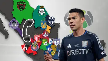 Chucky Lozano y mapa de equipos mexicanos/Foto Jugo TV.