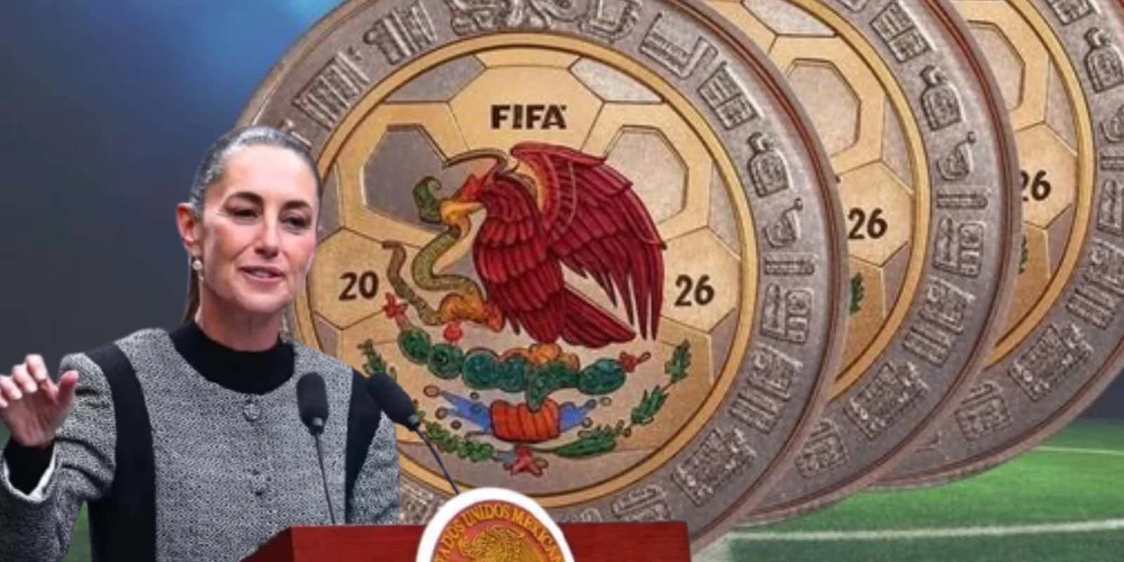 Claudia Sheinbaum propone el lanzamiento de monedas conmemorativas al Mundial 2026