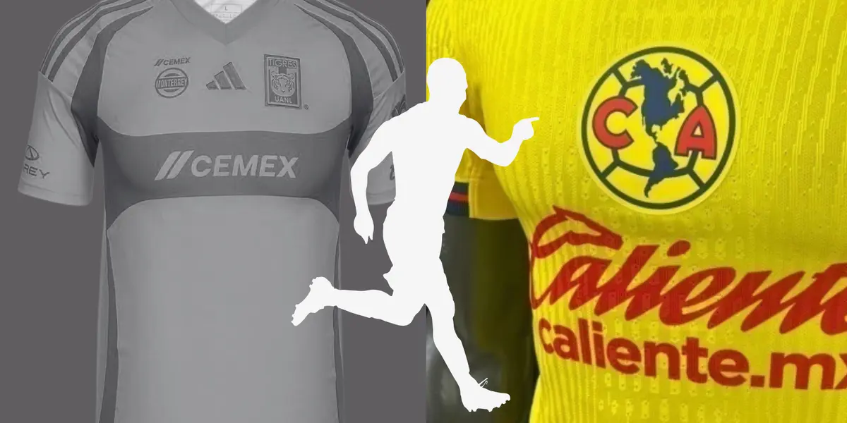 Collage de Tigres y América. Foto de Tigres tomada de Adidas, foto de América de Nike