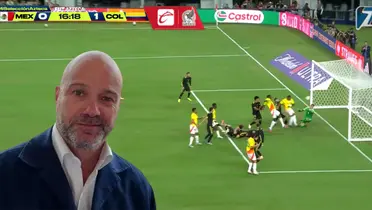 Colombia ya le está ganando a la Selección Mexicana con gol de Lucumi, el cual, según Luis García, fue error de Luis Ángel Malagón.