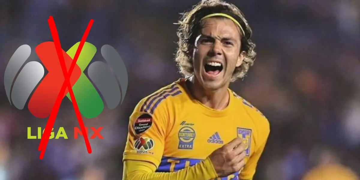 Córdova celebrando gol con Tigres. Foto: Récord