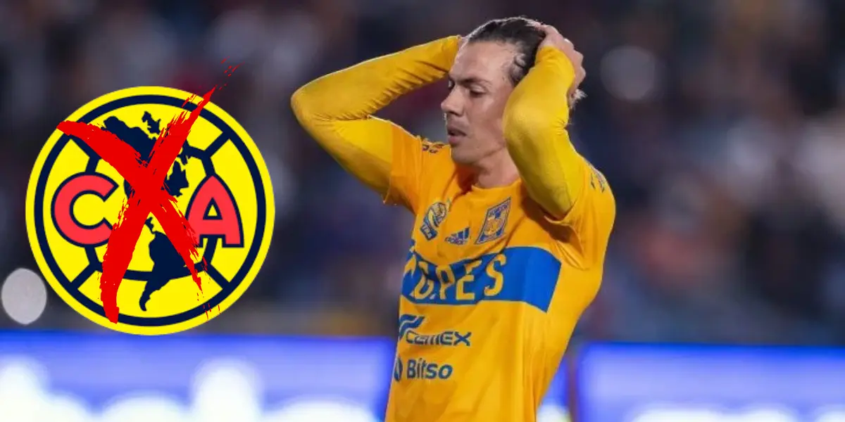 Córdova en partido con Tigres. Foto: Claro Sports