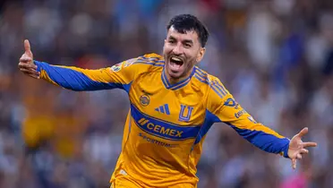 Correa celebrando. Foto: Tigres