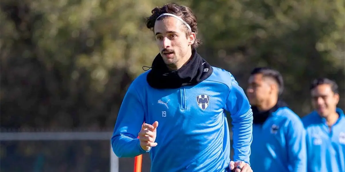 Cortizo en entreno con Rayados. Foto: Once Diario