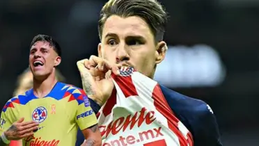 Cristian Calderón con el jersey de Chivas y América / FOTO DEBATE