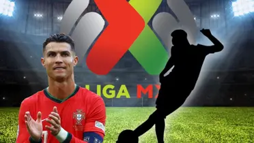 Cristiano Ronaldo aplaudiendo y silueta de jugador/Foto 24 Horas Yucatán.