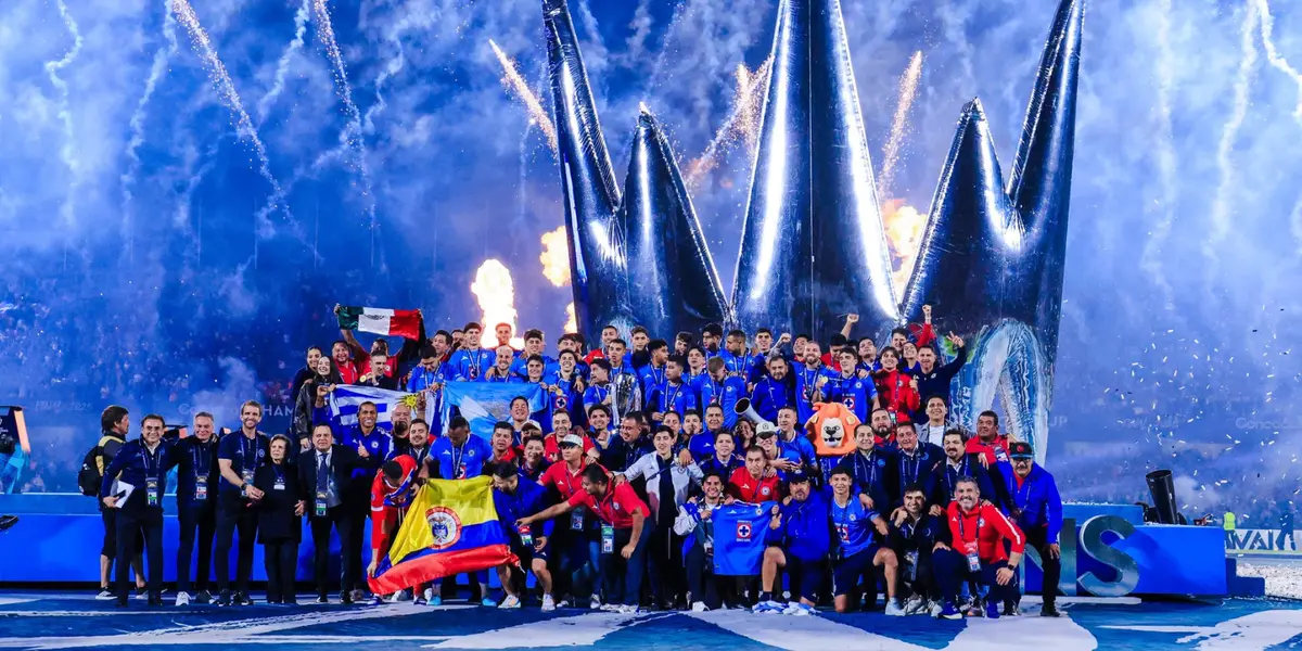 Cruz Azul celebrando el título. Foto: Cruz Azul