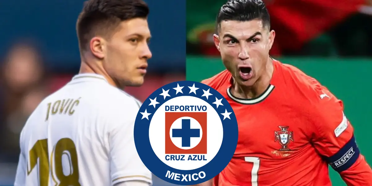 Cruz Azul-Cristiano Ronaldo-Luka Jovic / Foto: BeSoccer
