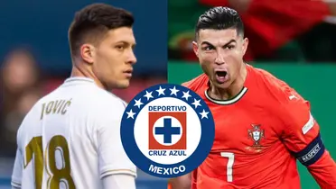 Cruz Azul-Cristiano Ronaldo-Luka Jovic / Foto: BeSoccer