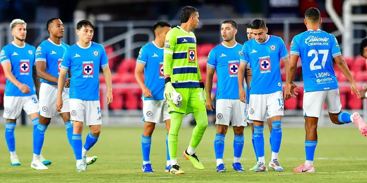 Cruz Azul en partido. Foto: Sopitas