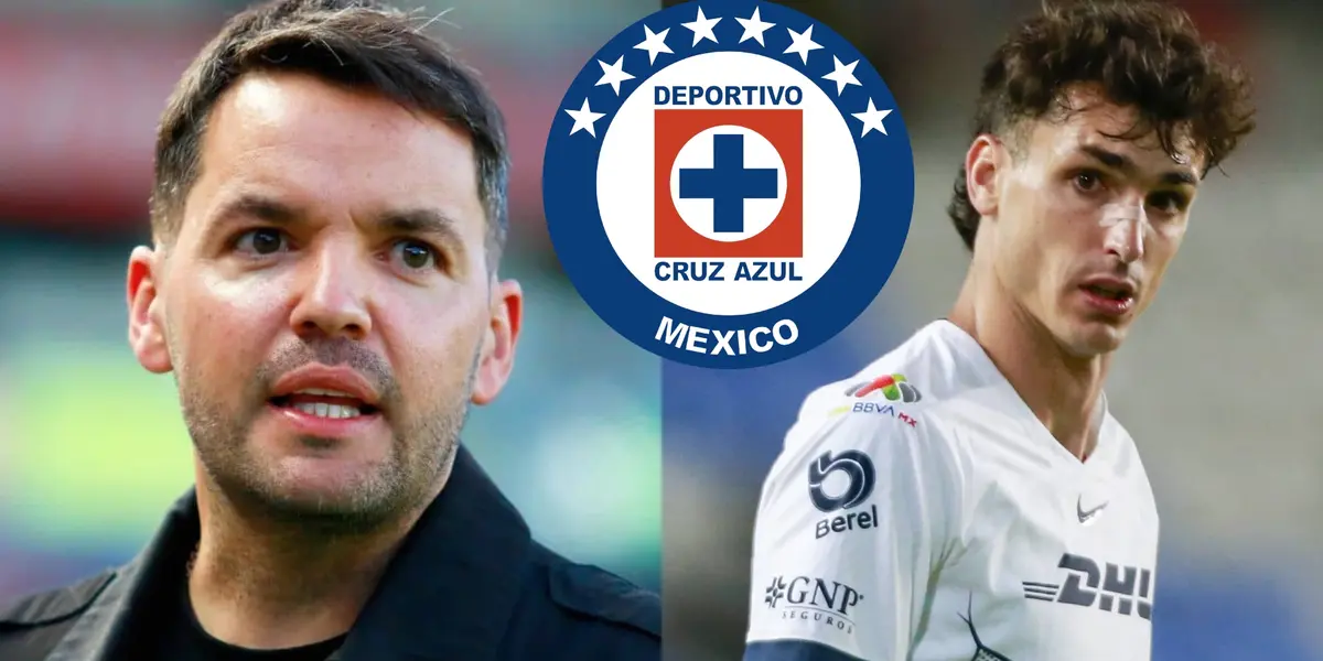 Cruz Azul-Nicolás Larcamón / Foto: Olé