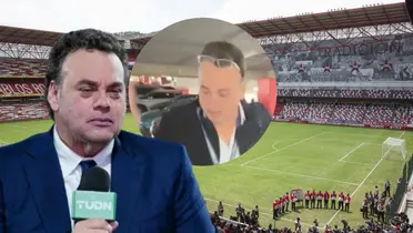 David Faitelson en el Estadio Nemesio Diez / FOTO RÉCORD