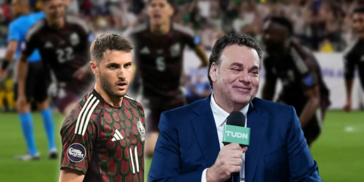 David Faitelson y Santiago Giménez/ Foto Olé.